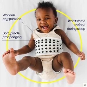 Nanit Breathing Band 2 Pack Bundle Pebble Gray Size 0-3M Geometric